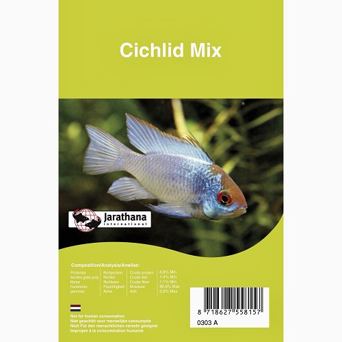 Mix pour cichlidés dans une emballage de blister